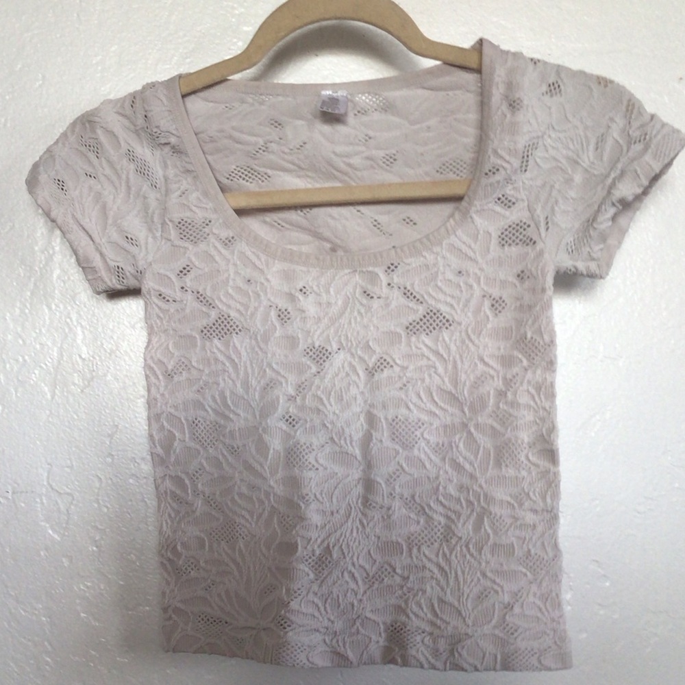 Light pink Flower print top